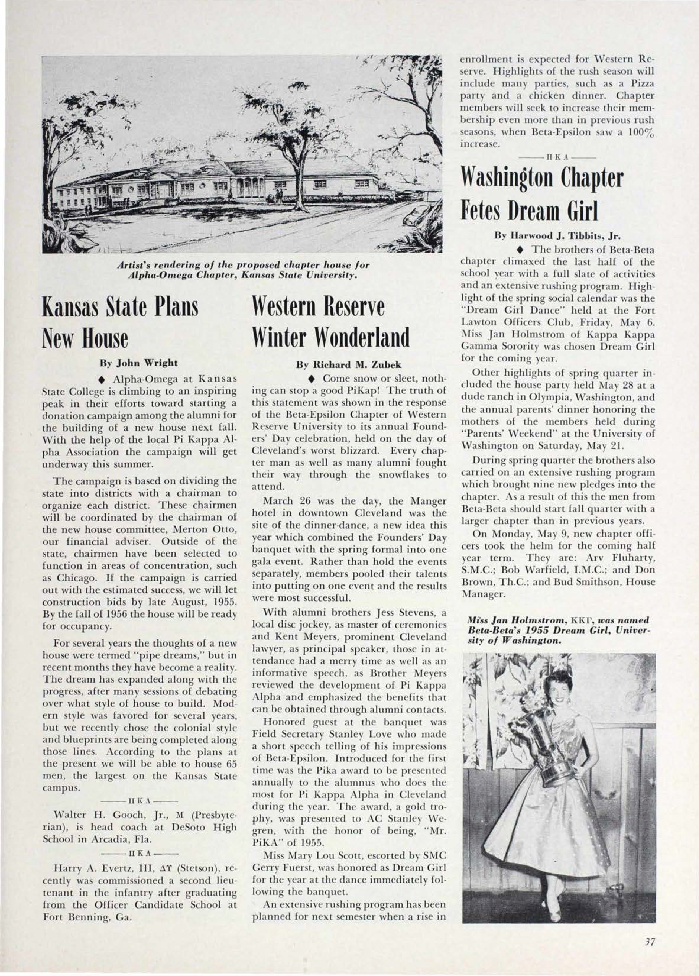 Kansas State Plans New House